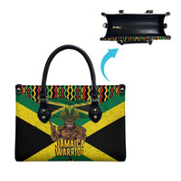 Jamaica Warrior Spirit Leather Bag Tribal Fighter in Reggae Colors - Wonder Print Shop