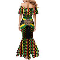 Jamaica Warrior Spirit Mermaid Dress Tribal Fighter in Reggae Colors - Wonder Print Shop