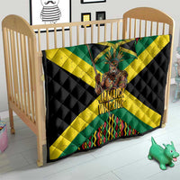 Jamaica Warrior Spirit Quilt Tribal Fighter in Reggae Colors - Wonder Print Shop