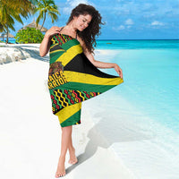 Jamaica Warrior Spirit Sarong Tribal Fighter in Reggae Colors - Wonder Print Shop