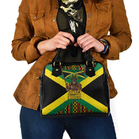 Jamaica Warrior Spirit Shoulder Handbag Tribal Fighter in Reggae Colors - Wonder Print Shop