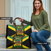 Jamaica Warrior Spirit Travel Bag Tribal Fighter in Reggae Colors - Wonder Print Shop