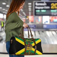 Jamaica Warrior Spirit Travel Bag Tribal Fighter in Reggae Colors - Wonder Print Shop