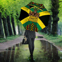 Jamaica Warrior Spirit Umbrella Tribal Fighter in Reggae Colors - Wonder Print Shop