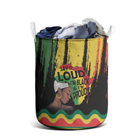 Black History Dreadlocks Map Laundry Basket Say It Loud I’m Black and I’m Proud - Wonder Print Shop