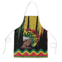 Black History Dreadlocks Map Apron Say It Loud I’m Black and I’m Proud - Wonder Print Shop