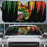 Black History Dreadlocks Map Auto Sun Shade Say It Loud I’m Black and I’m Proud - Wonder Print Shop