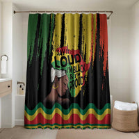Black History Dreadlocks Map Bathroom Set Say It Loud I’m Black and I’m Proud - Wonder Print Shop
