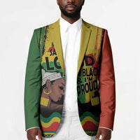 Black History Dreadlocks Map Blazer Say It Loud I’m Black and I’m Proud - Wonder Print Shop
