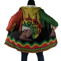 Black History Dreadlocks Map Cloak Say It Loud I’m Black and I’m Proud - Wonder Print Shop