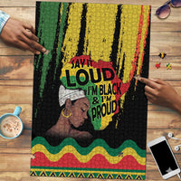 Black History Dreadlocks Map Puzzle Say It Loud I’m Black and I’m Proud - Wonder Print Shop