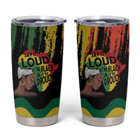 Black History Dreadlocks Map Tumbler Cup Say It Loud I’m Black and I’m Proud - Wonder Print Shop