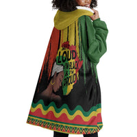 Black History Dreadlocks Map Wearable Blanket Hoodie Say It Loud I’m Black and I’m Proud - Wonder Print Shop