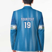 Custom World Football 2026 Uzbekistan Blazer Uzbek Ikat Pattern with Humo Bird - Wonder Print Shop