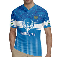 Custom World Football 2026 Uzbekistan Rugby Jersey Uzbek Ikat Pattern with Humo Bird - Wonder Print Shop
