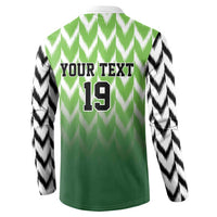 Custom Nigeria Football Button Sweatshirt The Super Eagles Rise