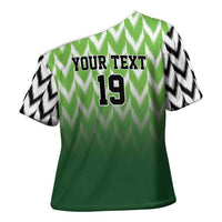 Custom Nigeria Football Cross Shoulder Shirt The Super Eagles Rise