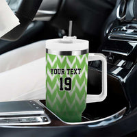Custom Nigeria Football Tumbler With Handle The Super Eagles Rise