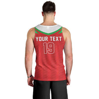 Custom Rugby Wales Men Tank Top Y Ddraig Goch Mascot Design