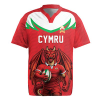 Custom Rugby Wales Rugby Jersey Y Ddraig Goch Mascot Design