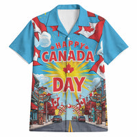 Happy Canada Day Hawaiian Shirt True North Strong Free Maple Leaf