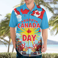 Happy Canada Day Hawaiian Shirt True North Strong Free Maple Leaf