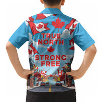 Happy Canada Day Hawaiian Shirt True North Strong Free Maple Leaf