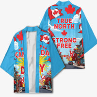 Happy Canada Day Kimono True North Strong Free Maple Leaf