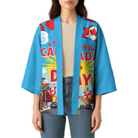 Happy Canada Day Kimono True North Strong Free Maple Leaf