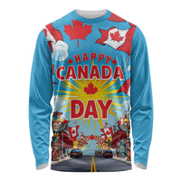 Happy Canada Day Long Sleeve Shirt True North Strong Free Maple Leaf