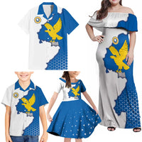 Italy Friuli-Venezia Giulia Family Matching Off Shoulder Maxi Dress and Hawaiian Shirt Flag Vintage Style LT19