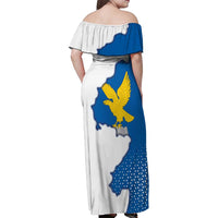 Italy Friuli-Venezia Giulia Family Matching Off Shoulder Maxi Dress and Hawaiian Shirt Flag Vintage Style LT19