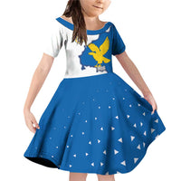 Italy Friuli-Venezia Giulia Family Matching Off Shoulder Short Dress and Hawaiian Shirt Flag Vintage Style LT19