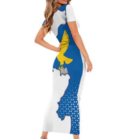 Italy Friuli-Venezia Giulia Family Matching Short Sleeve Bodycon Dress and Hawaiian Shirt Flag Vintage Style LT19