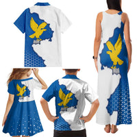 Italy Friuli-Venezia Giulia Family Matching Tank Maxi Dress and Hawaiian Shirt Flag Vintage Style LT19