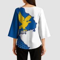 Italy Friuli-Venezia Giulia Kimono Sleeve Blouse Flag Vintage Style - Wonder Print Shop