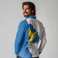 Italy Friuli-Venezia Giulia Long Sleeve Polo Shirt Flag Vintage Style LT19