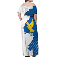 Italy Friuli-Venezia Giulia Off Shoulder Maxi Dress Flag Vintage Style LT19