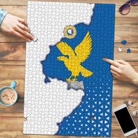 Italy Friuli-Venezia Giulia Puzzle Flag Vintage Style - Wonder Print Shop