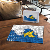 Italy Friuli-Venezia Giulia Puzzle Flag Vintage Style - Wonder Print Shop