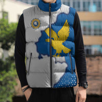 Italy Friuli-Venezia Giulia Sleeveless Puffer Jacket Flag Vintage Style LT19