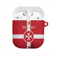 Personalized Malta Independence Day AirPods Case Maltese Cross Heritage Pride