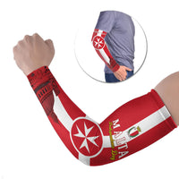Personalized Malta Independence Day Arm Sleeves Maltese Cross Heritage Pride