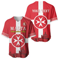 Personalized Malta Independence Day Baseball Jersey Maltese Cross Heritage Pride