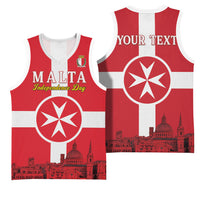 Personalized Malta Independence Day Basketball Jersey Maltese Cross Heritage Pride