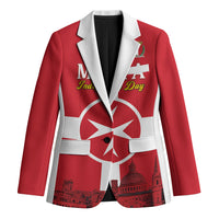 Personalized Malta Independence Day Blazer Maltese Cross Heritage Pride