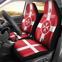 Personalized Malta Independence Day Car Seat Cover Maltese Cross Heritage Pride
