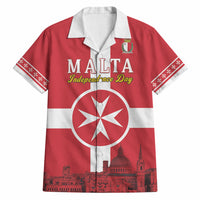 Personalized Malta Independence Day Hawaiian Shirt Maltese Cross Heritage Pride