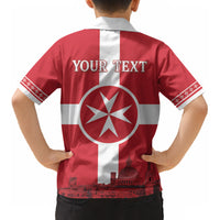 Personalized Malta Independence Day Kid Hawaiian Shirt Maltese Cross Heritage Pride