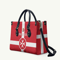 Personalized Malta Independence Day Leather Bag Maltese Cross Heritage Pride